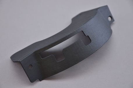 3D printed black SLS part