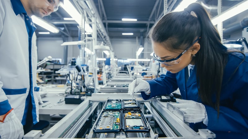Engineer working in the electronics industry.